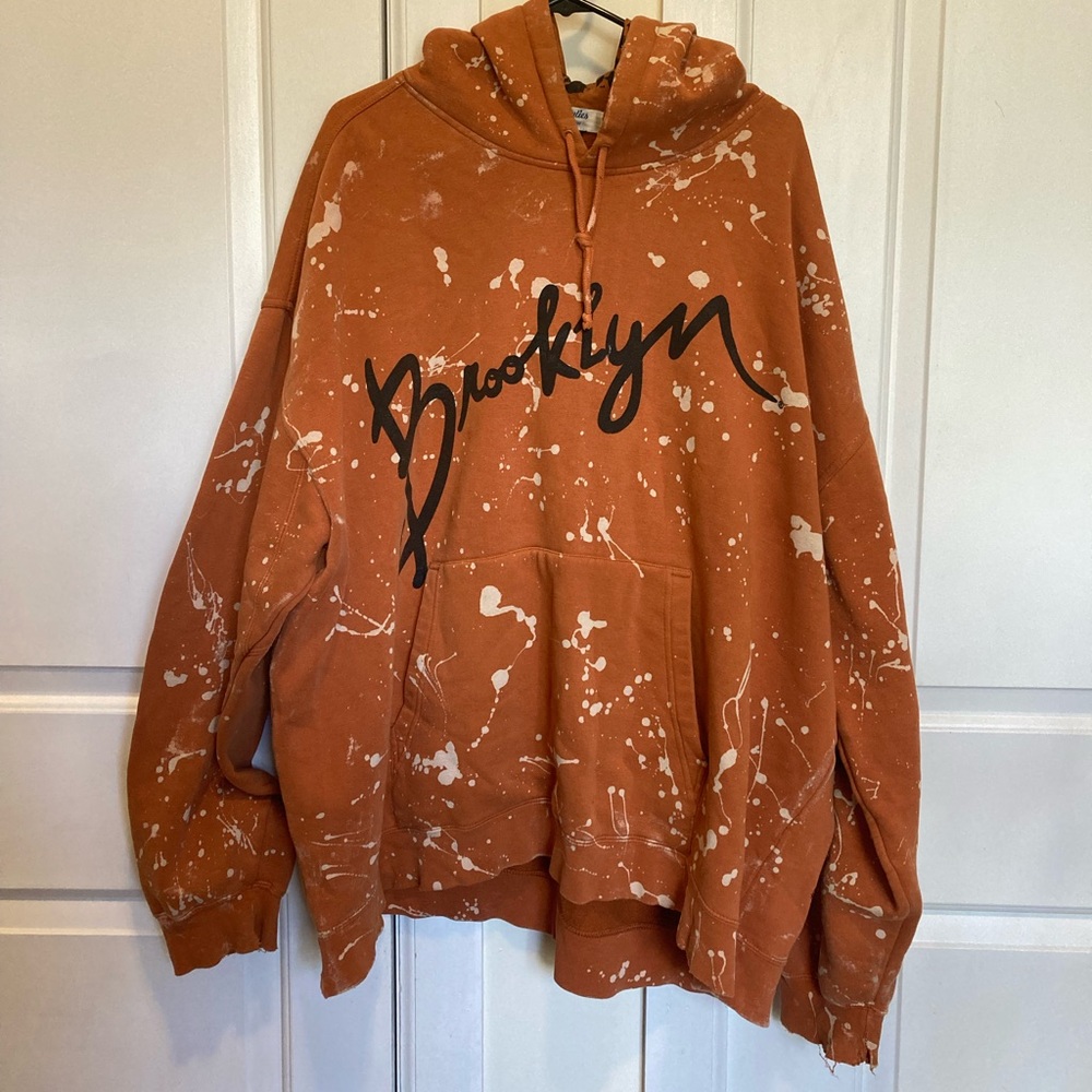 Vintage Vinnie’s styles burnt orange hooded sweatshirt